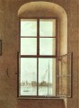 画家のスタジオからの眺め ロマンチックなカスパー・ダーヴィッド・フリードリッヒ